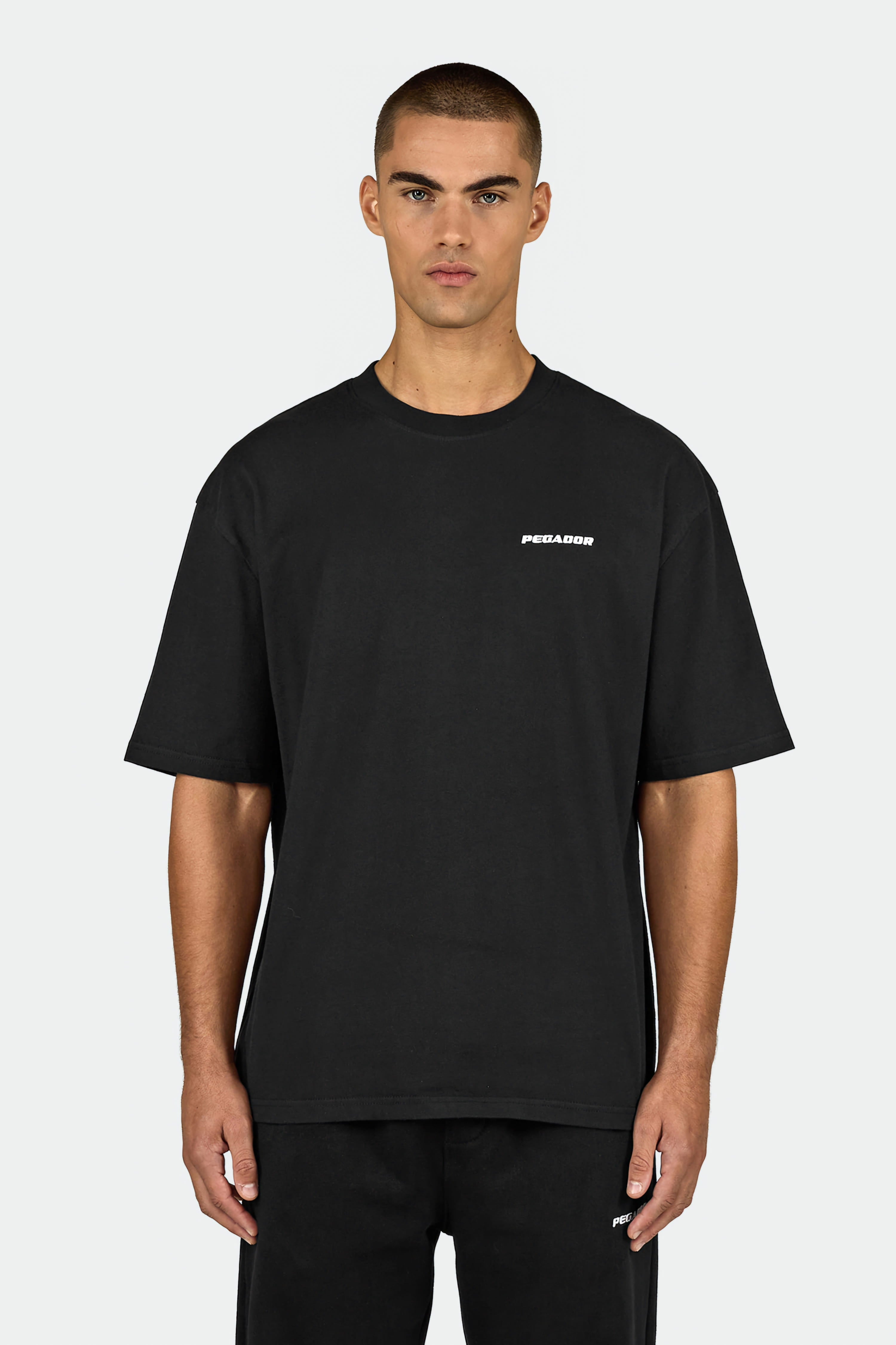 Pegador Essential Logo Oversized Tee - Washed Black - Lovr