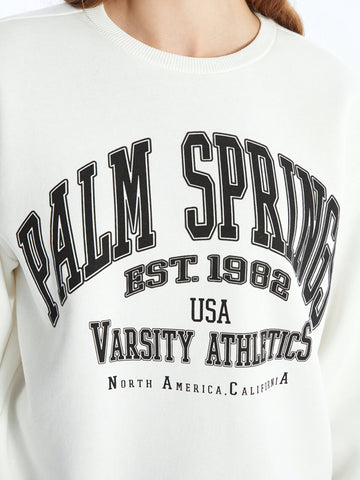Bershka “Palm Springs” Varsity Sweatshirt - Lovr