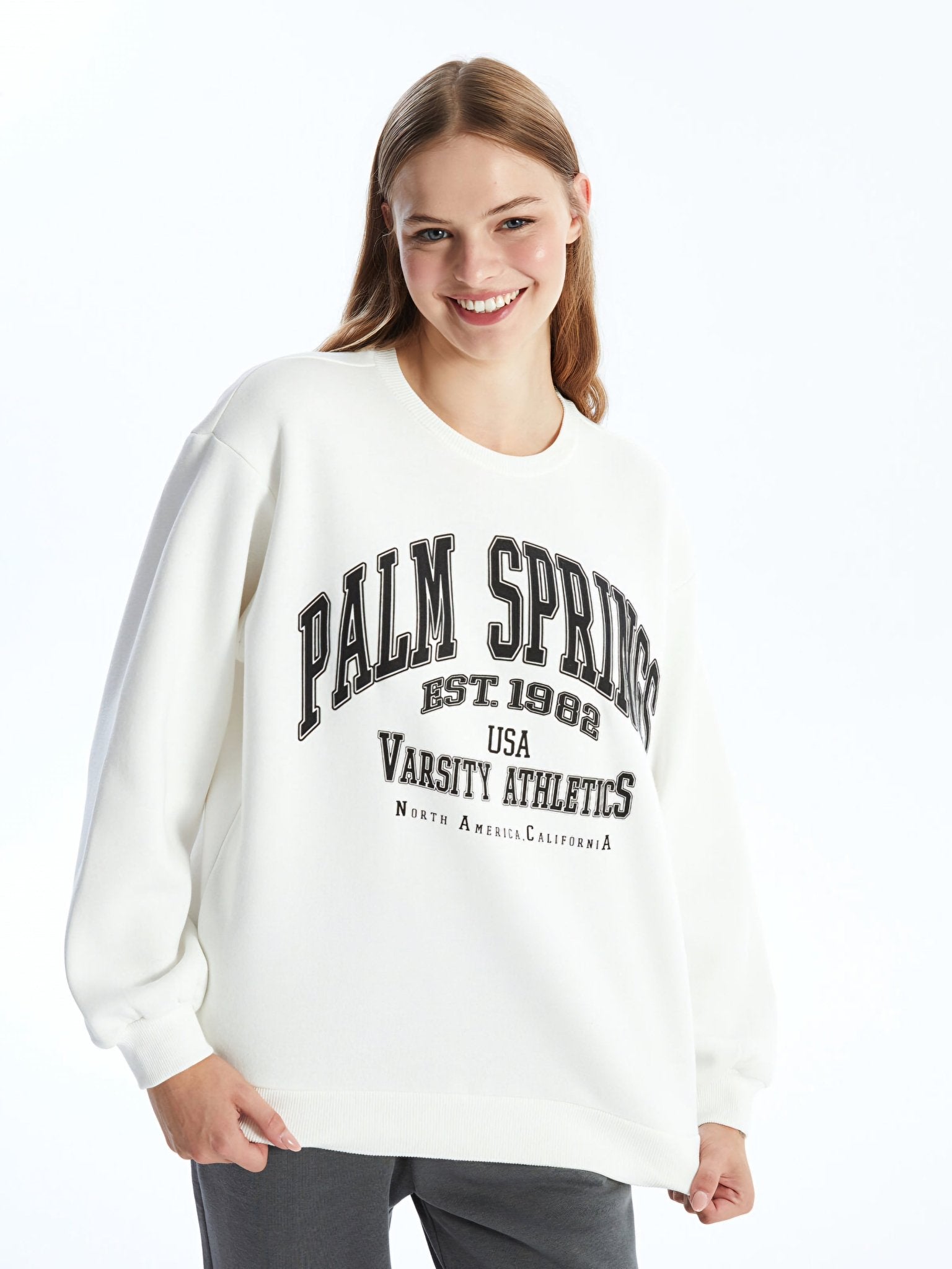 Bershka “Palm Springs” Varsity Sweatshirt - Lovr