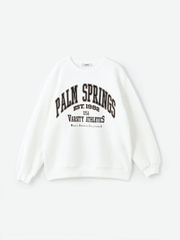 Bershka “Palm Springs” Varsity Sweatshirt - Lovr