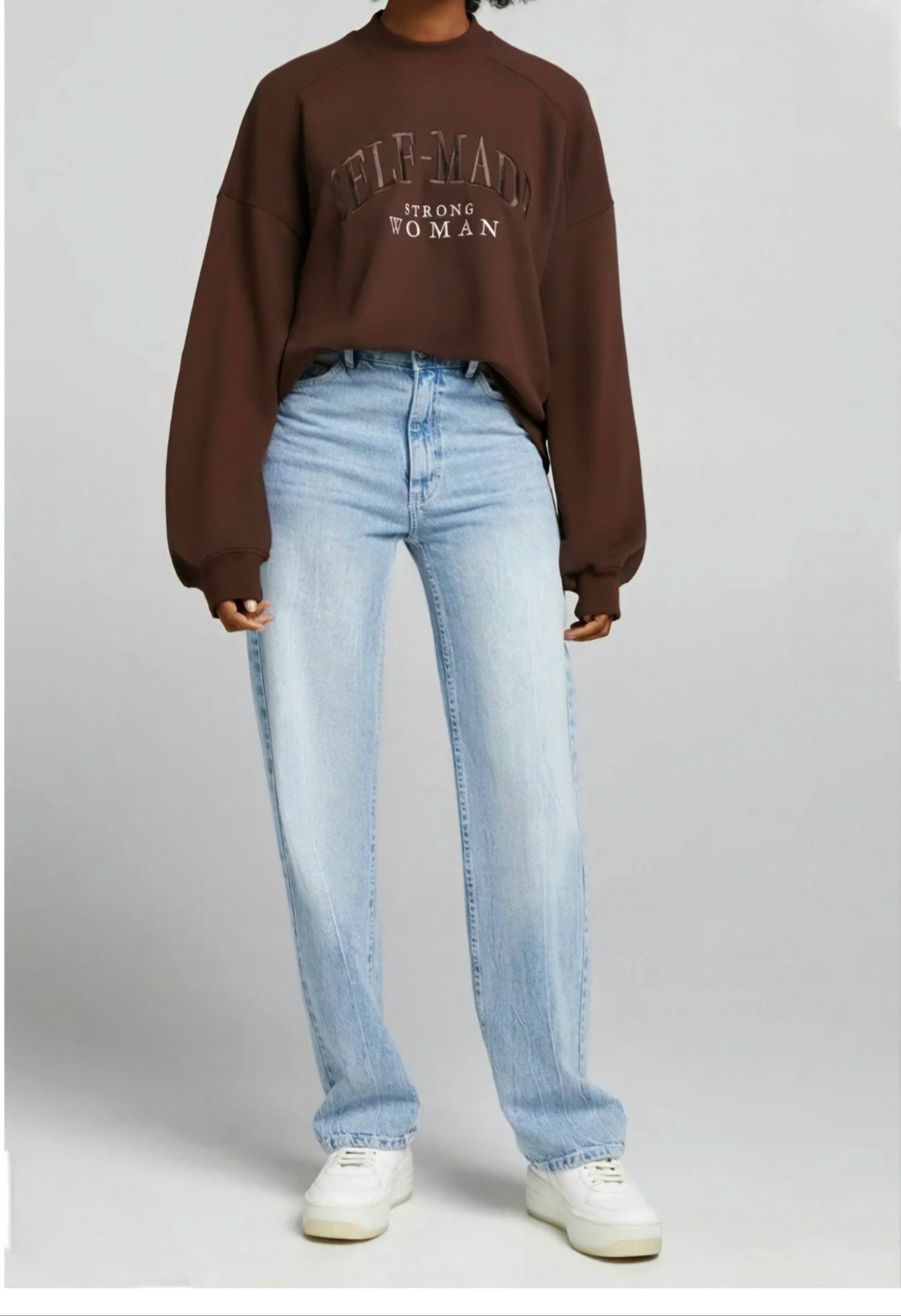 Bershka “Self - Made Strong Woman” Sweatshirt - Lovr