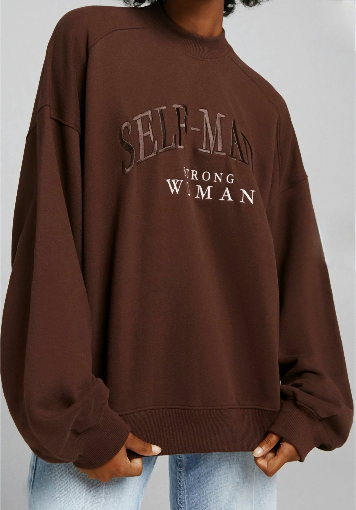 Bershka “Self - Made Strong Woman” Sweatshirt - Lovr