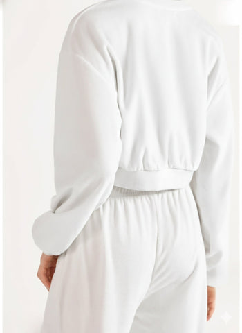 Bershka Soft - Touch Cropped Sweatshirt - Lovr