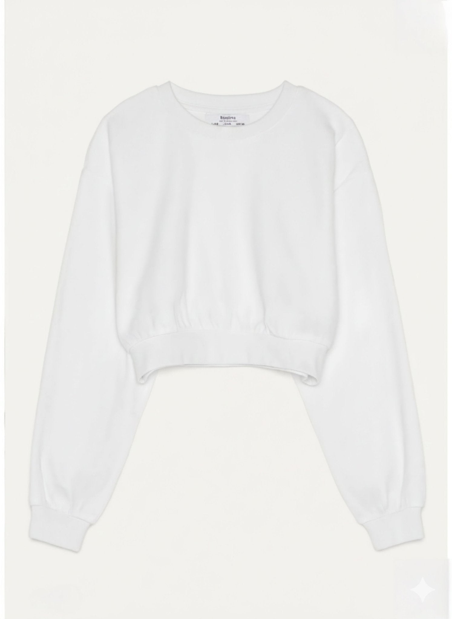 Bershka Soft - Touch Cropped Sweatshirt - Lovr