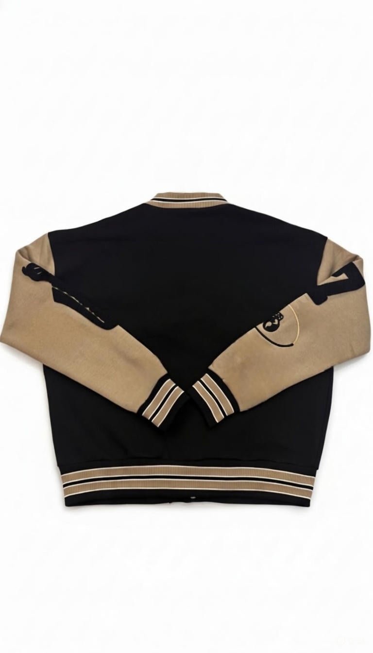 BeYoung Urban Classic Varsity Jacket – Black & Tan - Lovr