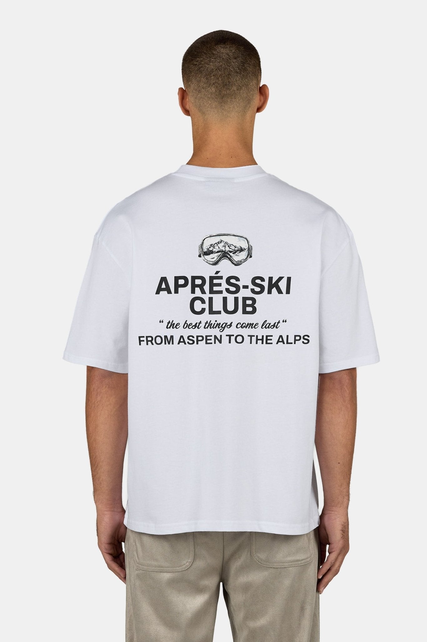 Pegador | Aprés - Ski Club Oversized Tee - Bright White - Lovr
