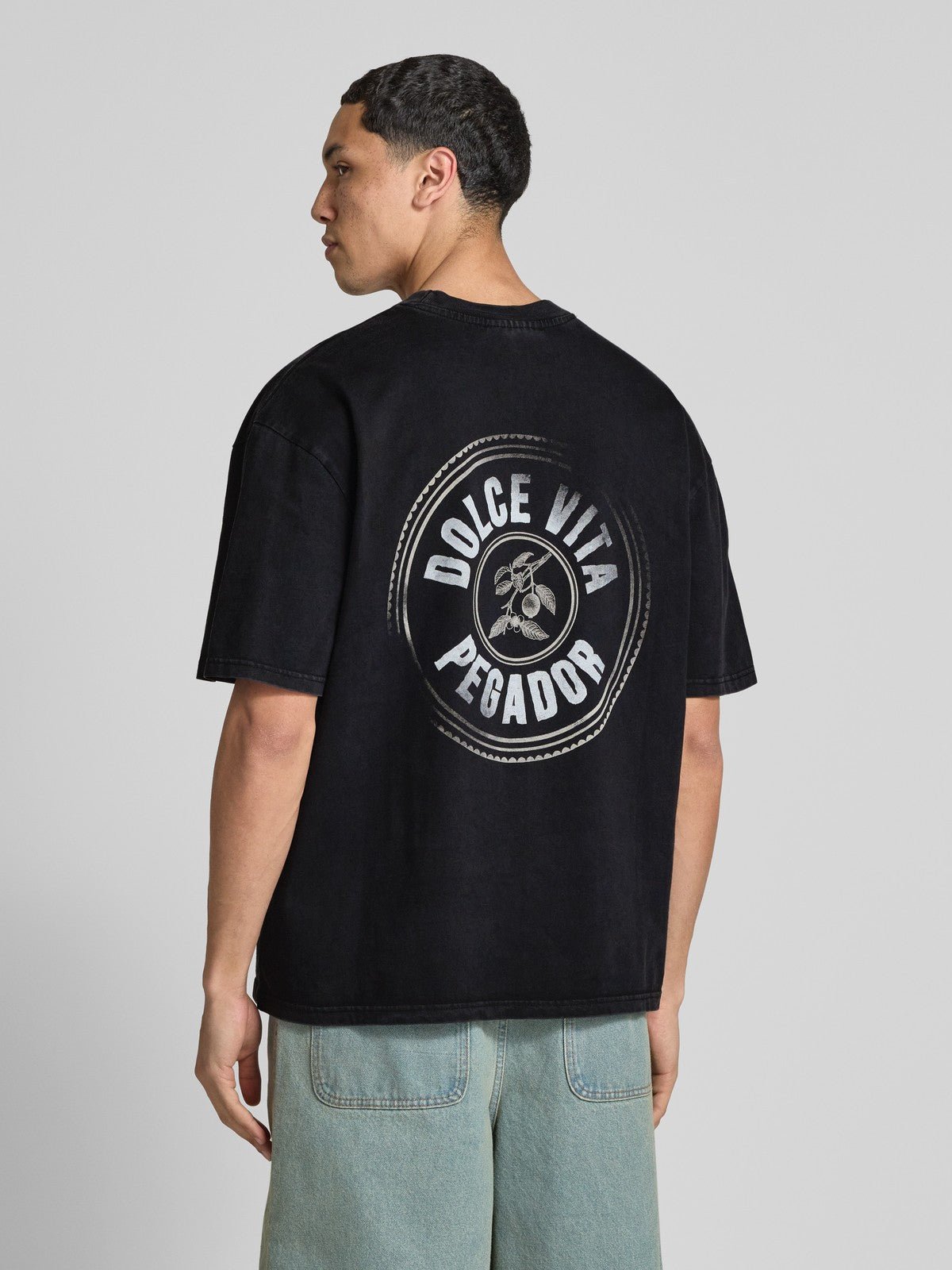 PEGADOR "Dolce Vita" Oversized T-Shirt – Black - Lovr