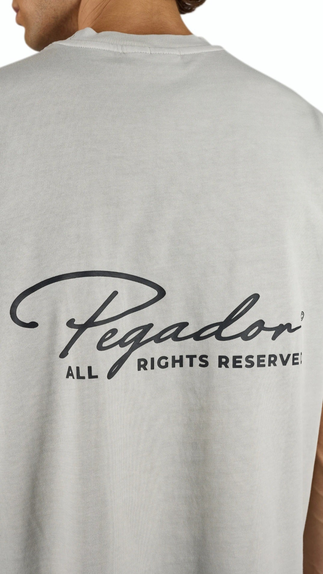 Pegador Signature Oversized T-Shirt – Stone Grey - Lovr