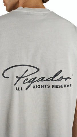 Pegador Signature Oversized T-Shirt – Stone Grey - Lovr