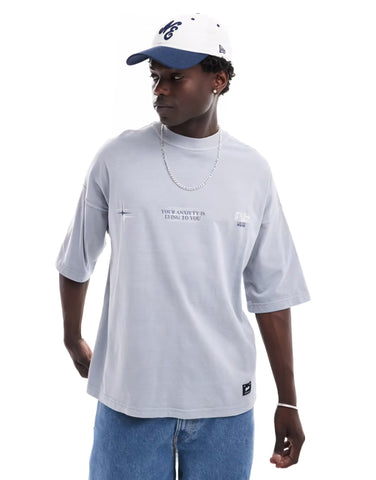 Pull & Bear STWD it's all in your head printed T-shirt - Lovr