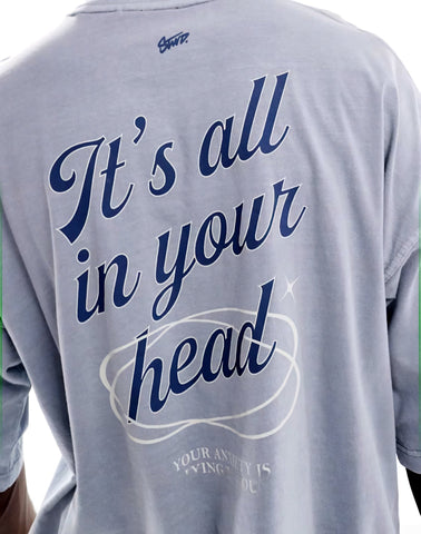 Pull&Bear STWD it's all in your head printed T-shirt - Lovr