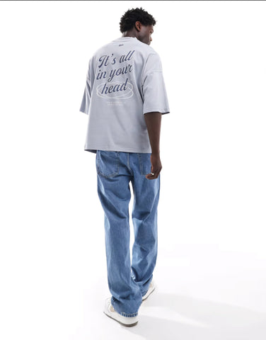 Pull&Bear STWD it's all in your head printed T-shirt - Lovr