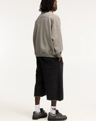 STWD Graphic Oversized Sweatshirt – Stone Grey - Lovr