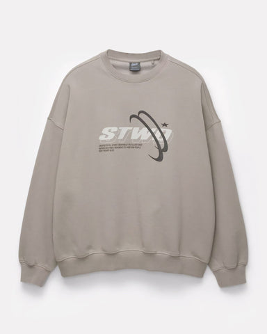 STWD Graphic Oversized Sweatshirt – Stone Grey - Lovr